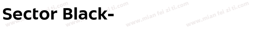 Sector Black字体转换